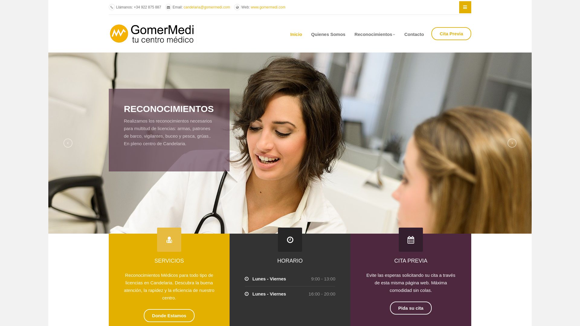 网站状态 reconocimientoscandelaria.com 是  在线的