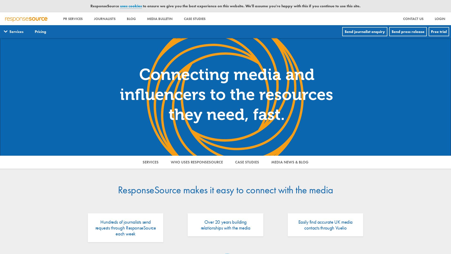 网站状态 responsesource.com 是  在线的