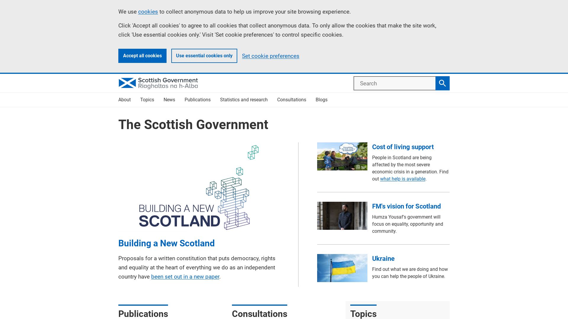 网站状态 scotland.gov.uk 是  在线的