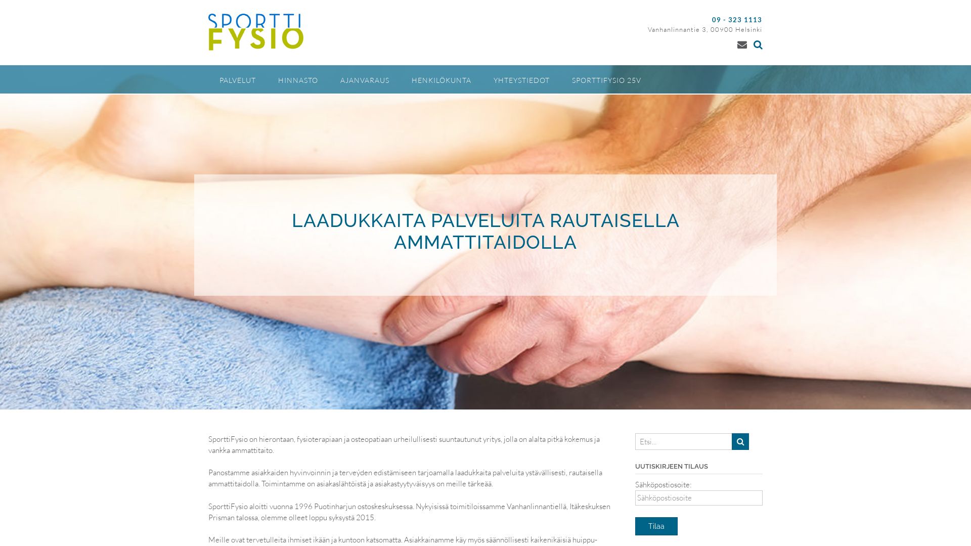 网站状态 sportti-fysio.fi 是  在线的