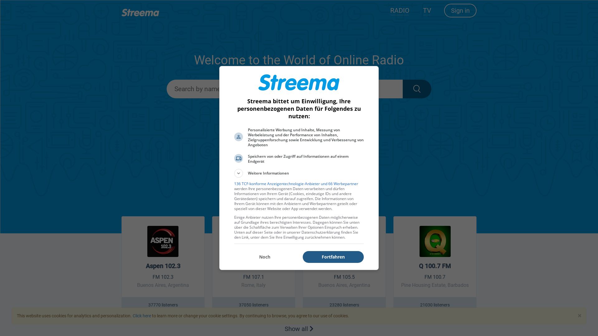 网站状态 streema.com 是  在线的