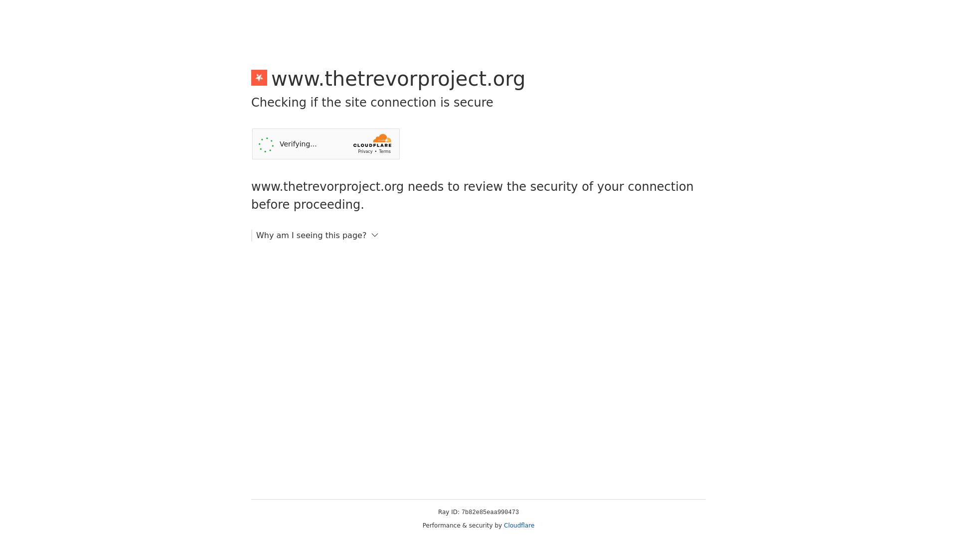 网站状态 thetrevorproject.org 是  在线的