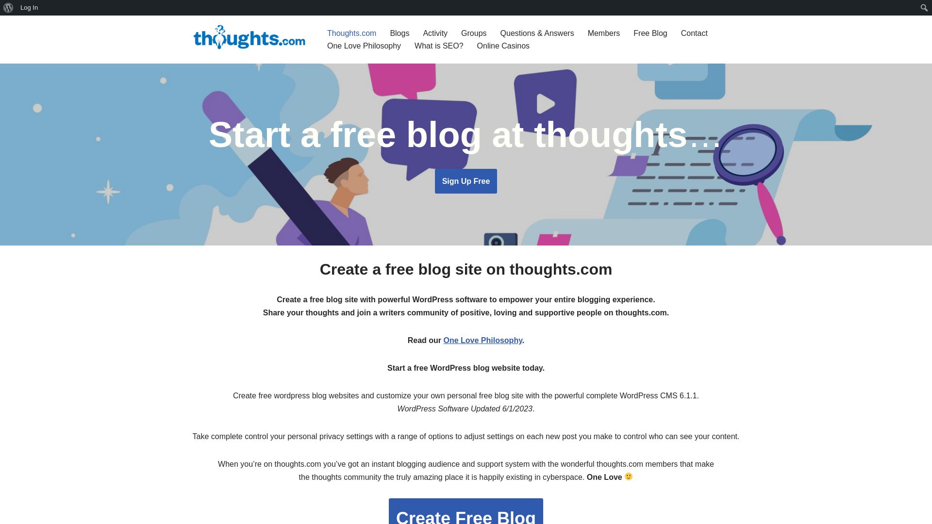 网站状态 thoughts.com 是  在线的