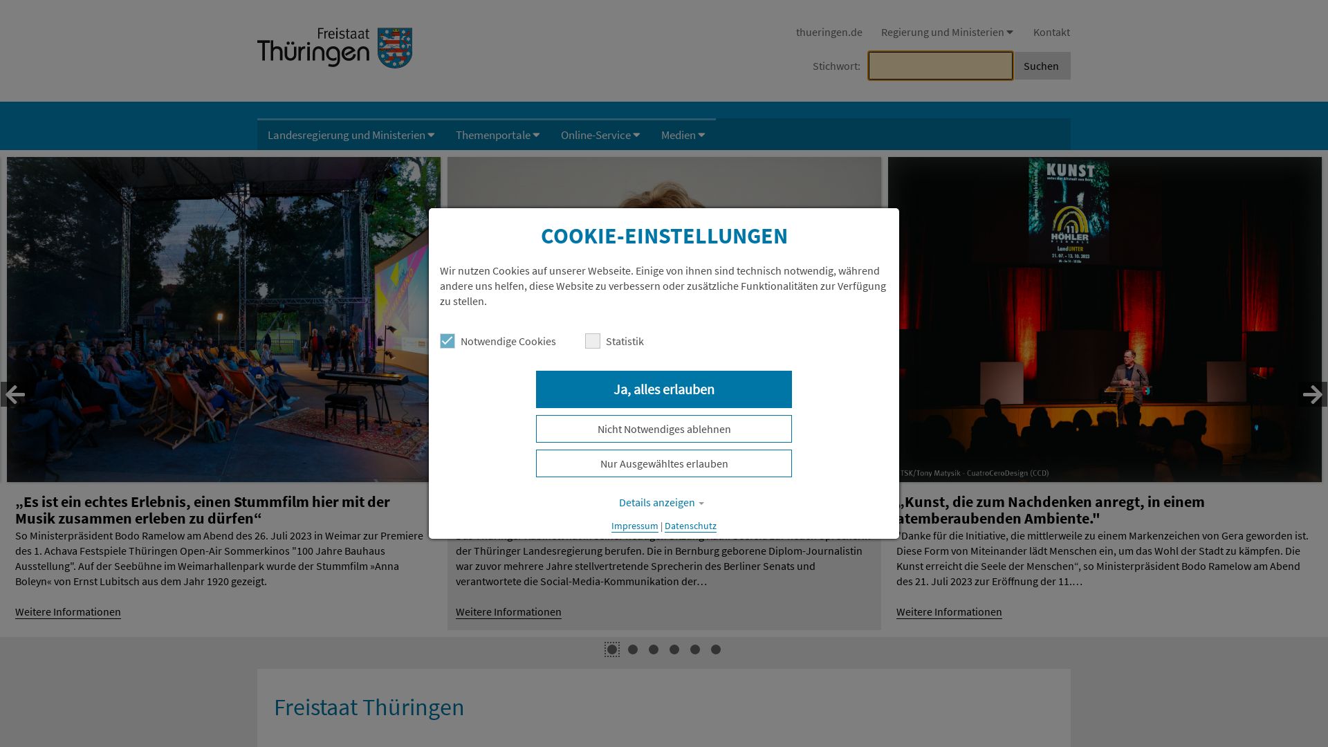 网站状态 thueringen.de 是  在线的