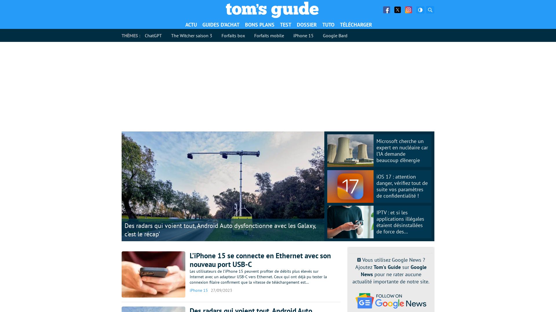 网站状态 tomsguide.fr 是  在线的