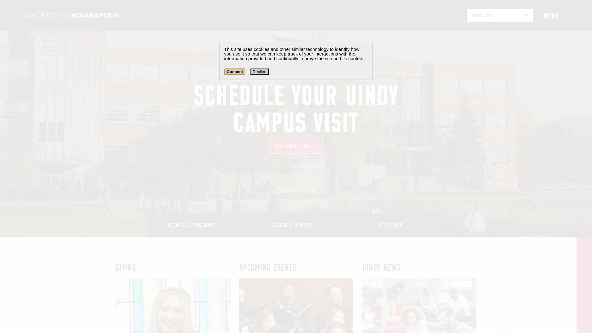 网站状态 uindy.edu 是  在线的