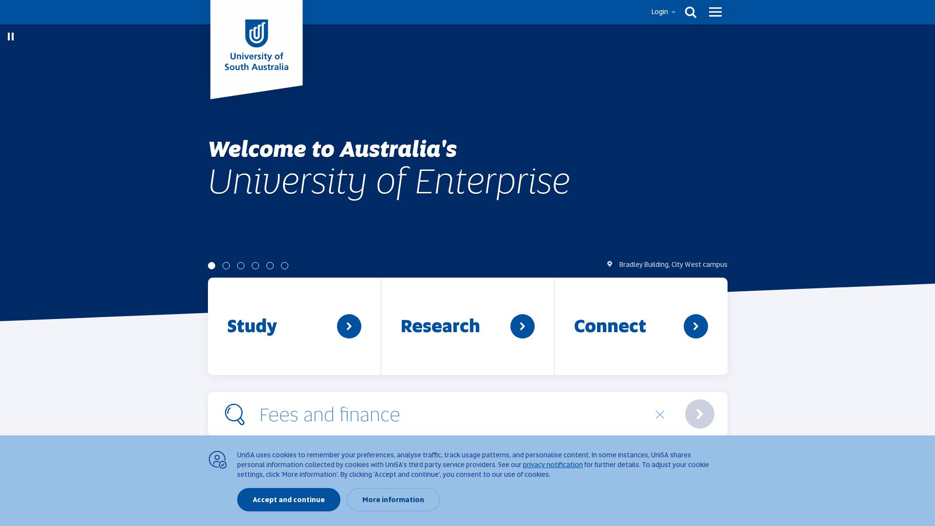 网站状态 unisa.edu.au 是  在线的