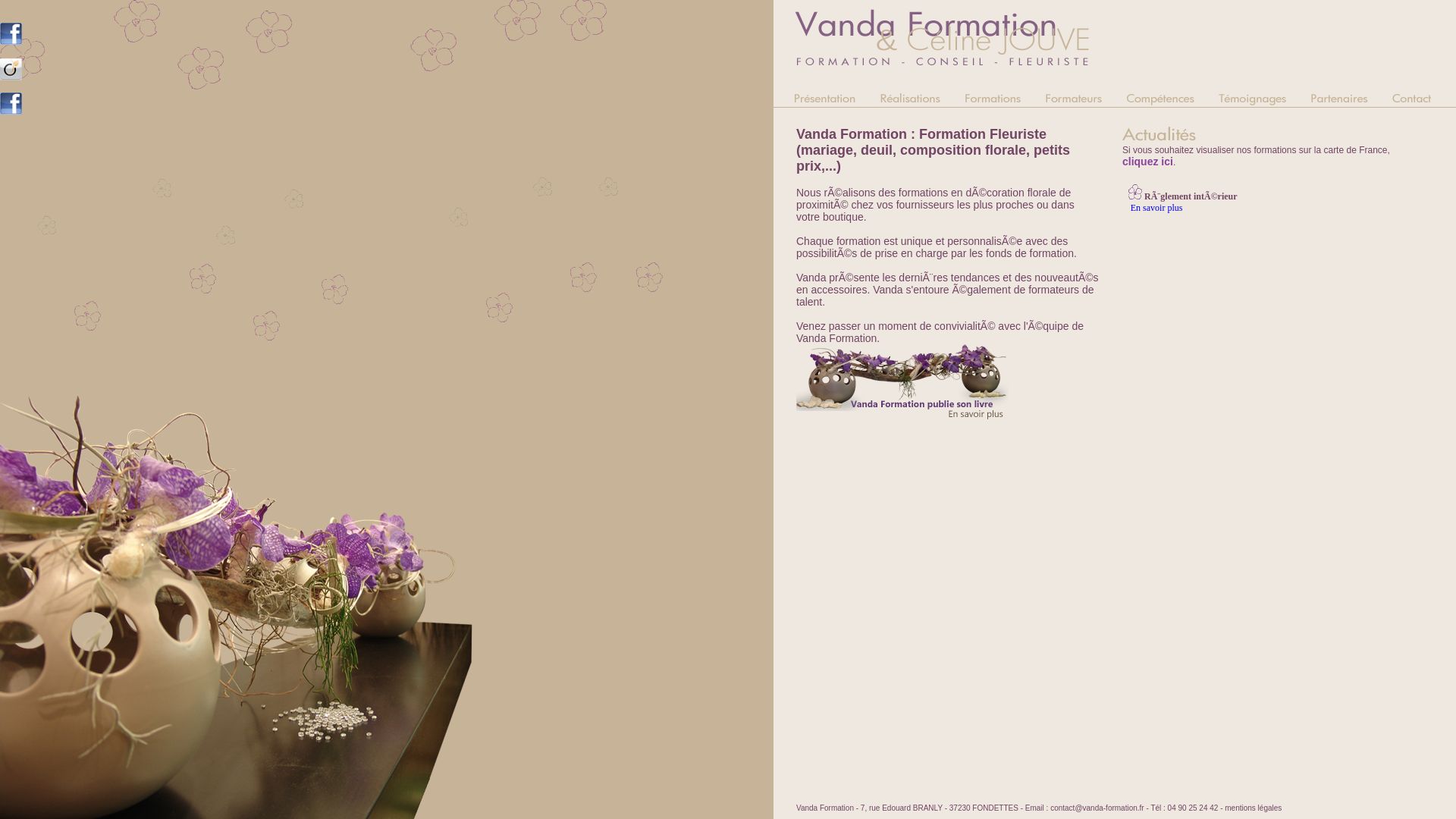 网站状态 vanda-formation.fr 是  在线的