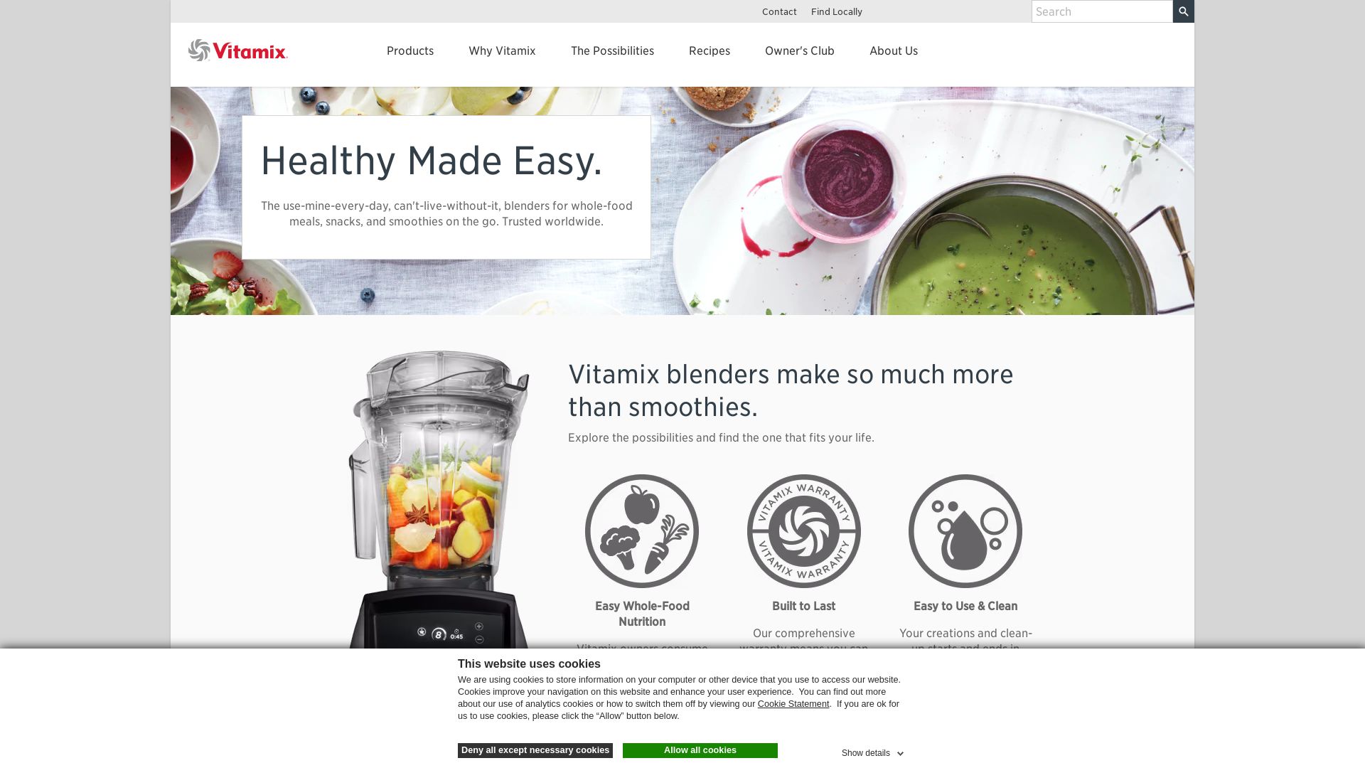 网站状态 vitamix.com 是  在线的