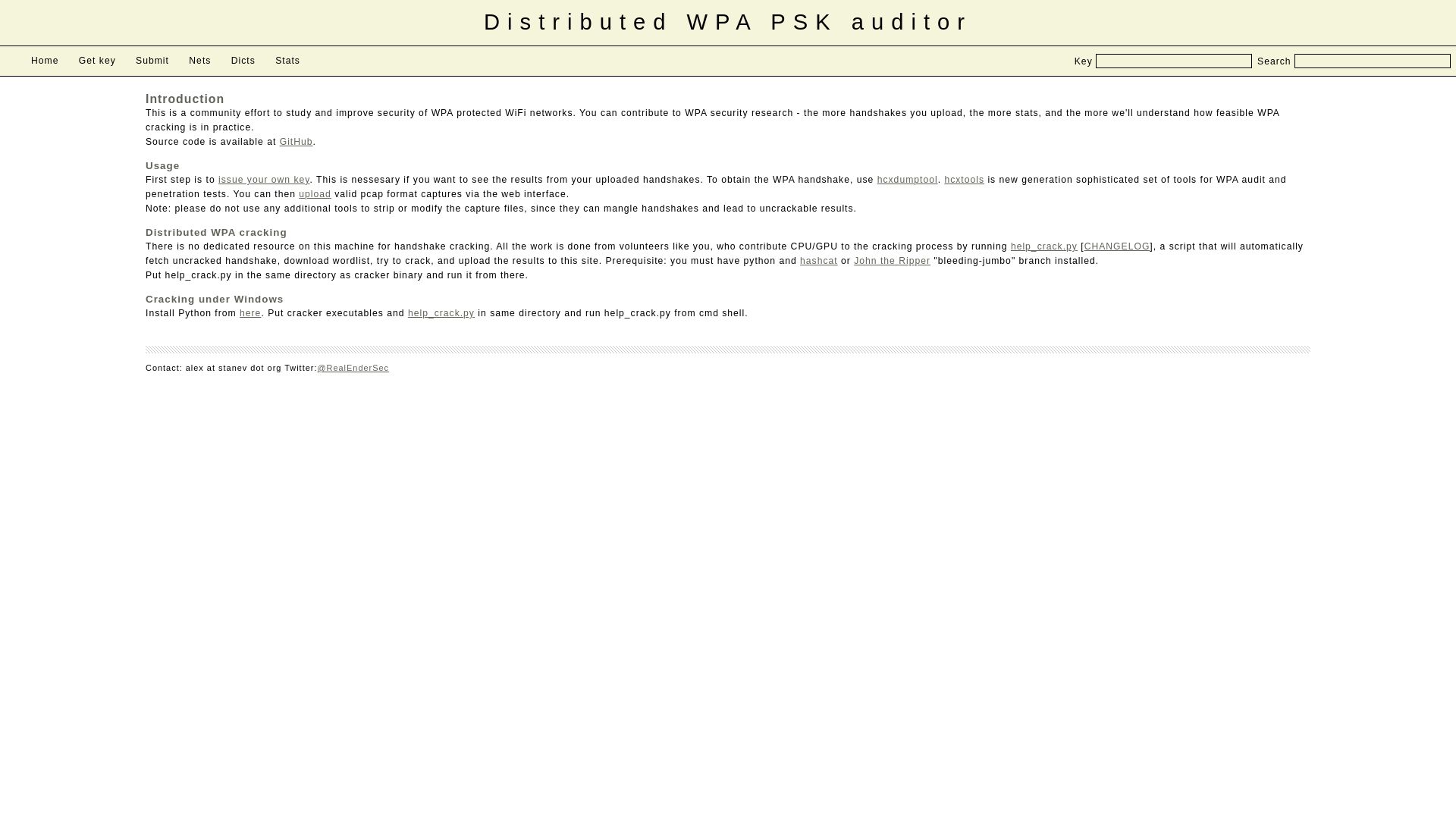 网站状态 wpa-sec.stanev.org 是  在线的