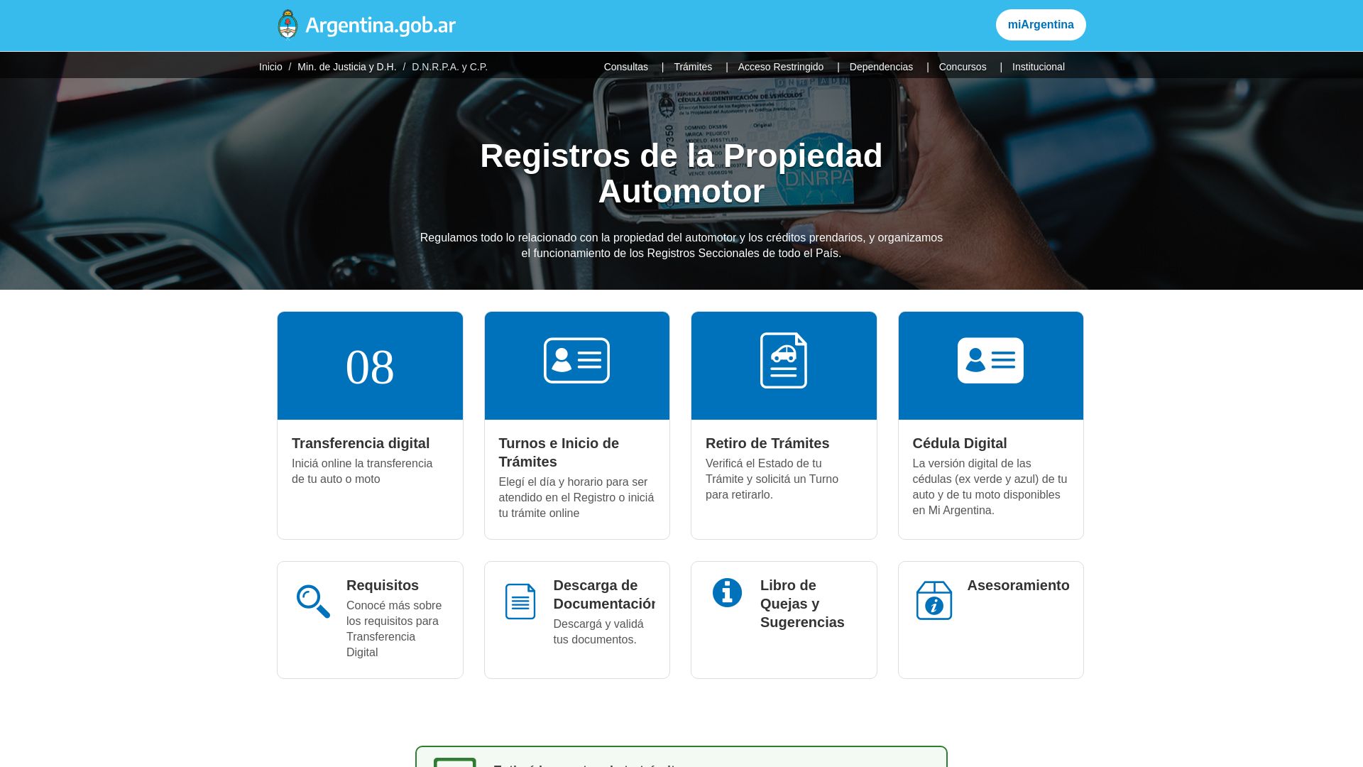 网站状态 www.dnrpa.gov.ar 是  在线的