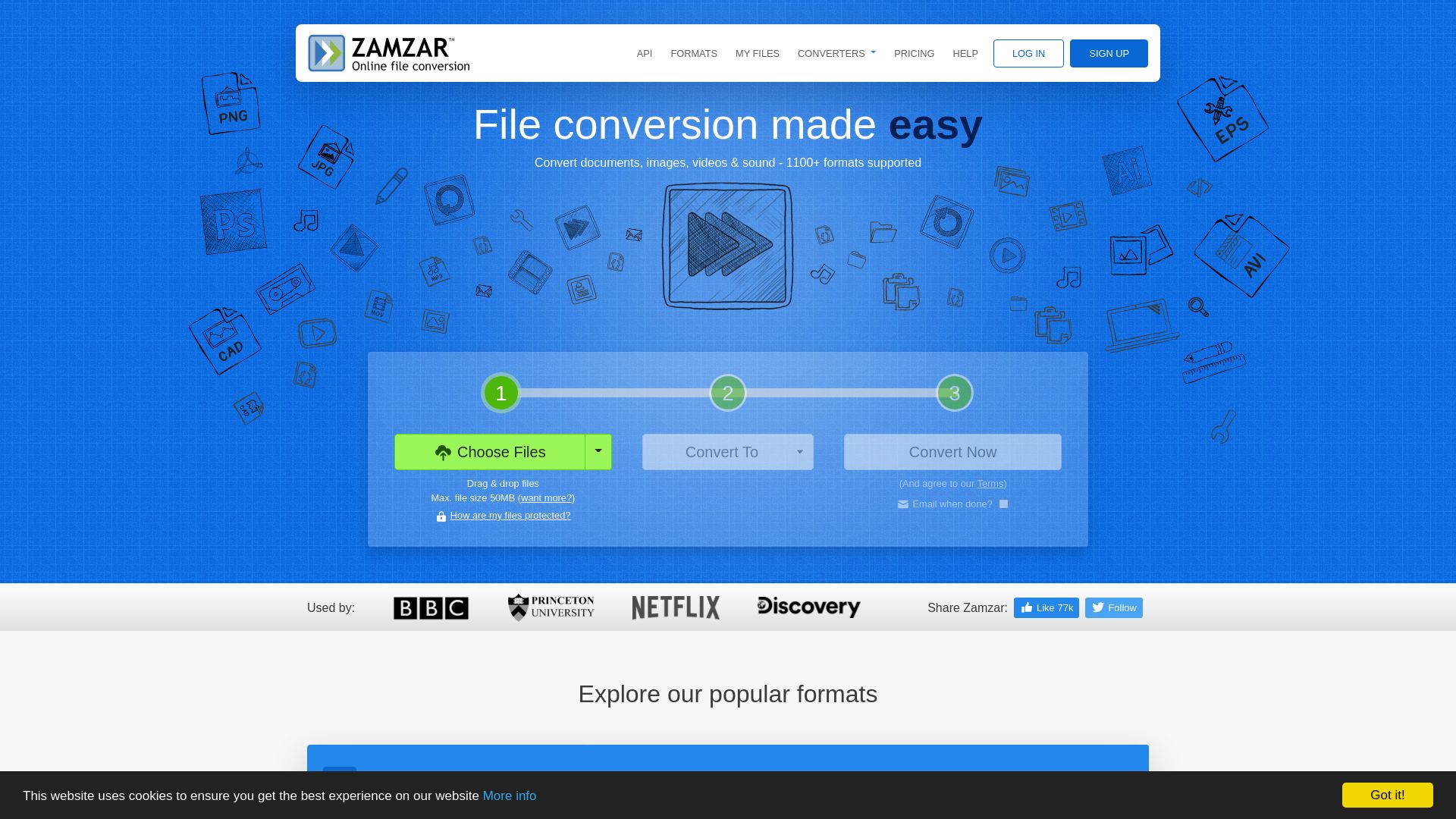 网站状态 zamzar.com 是  在线的